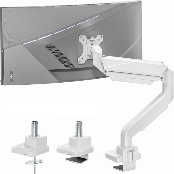 ARES WING Monitorarm Weiß 17–49" | bis 18 kg