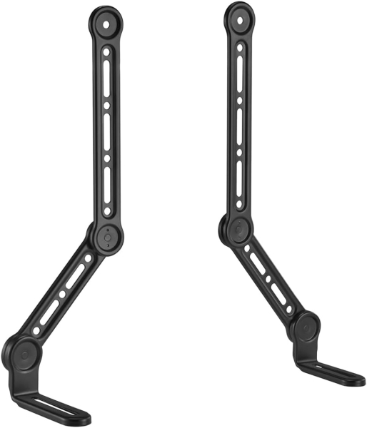 my wall Universal Soundbar Halterung für TV bis 49 Zoll (HZ32-1L) (Platzsparende Befestigung am Bildschirm (Neig- & Schwenkbar) bis 15 kg – Mit Vibrationsschutz & 20 Jahren Garantie)