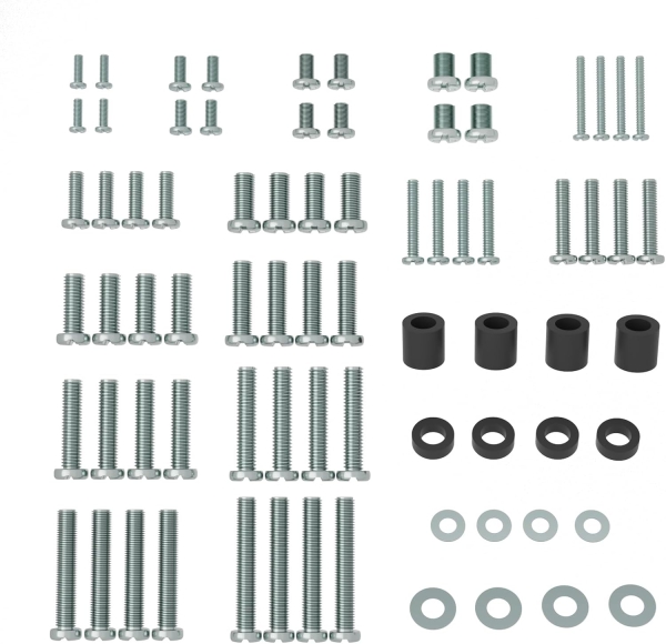 PUTORSEN Universal VESA Schrauben Set für Fernseher bis 90 Zoll (M4, M5, M6, M8) (Komplettes Hardware-Kit für Wandhalterungen & Ständer – Inkl. Abstandshalter & Unterlegscheiben.)