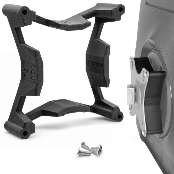 VESA Abstandshalter 100x100mm - 30mm Distanz - inkl. Schrauben - kompatibel mit vielen Monitoren