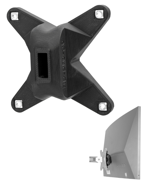 VESA Adapter kompatibel mit HP All-in-One PC (ProOne 400 G6) - 75x75mm