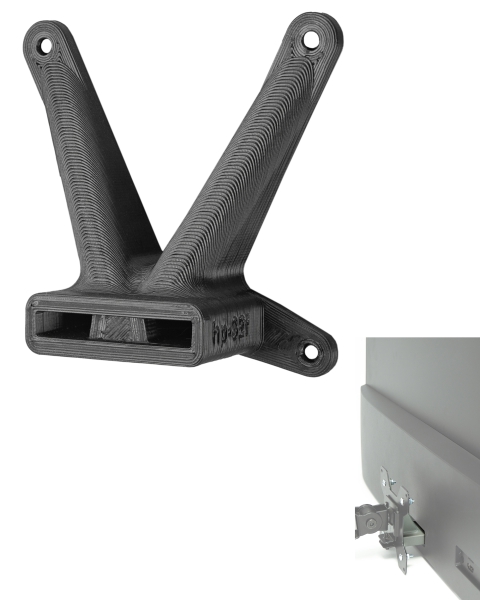 VESA Adapter kompatibel mit HP Monitor (32f)- 75x75mm