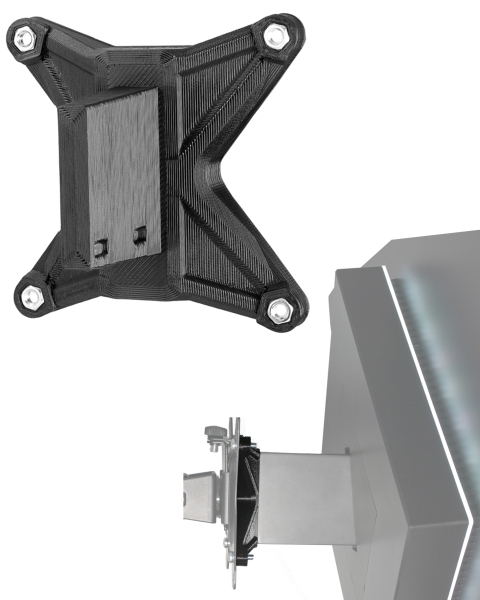VESA Adapter kompatibel mit HP Omen Gaming Monitor (27i) - 75x75mm