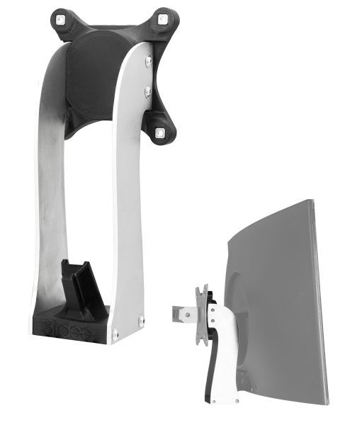 VESA Adapter kompatibel mit Samsung Monitor (C24RG50FQU ,24CRG50, LC24RG5, LC24RG50) - 75x75 mm