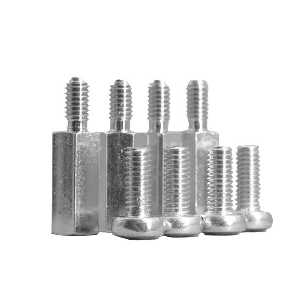 VESA Schrauben & Abstandhalter Set | M4 | 15 mm Distanz (Für VESA MIS-D & MIS-E mit M4-Gewinde und 15 mm Abstand zur Monitorrückseite)