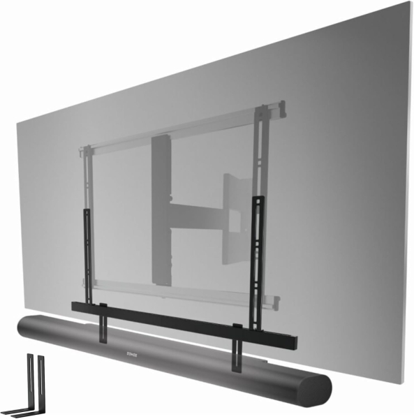 Vogel’s Premium Soundbar Halterung für Sonos Arc (Ultra), Beam & Playbar (Universelle Befestigung am TV für synchronen Sound – Kompatibel auch mit Bose, Samsung & LG bis 6,5 kg)