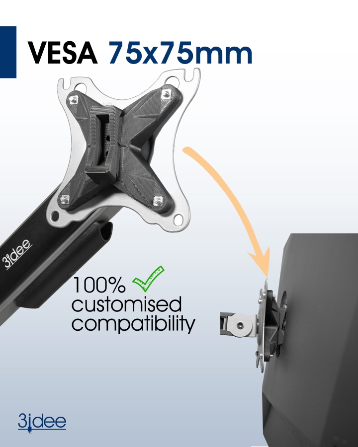 VESA Adapter für HP All-in-One-PC (Z32k G3) - 75x75mm