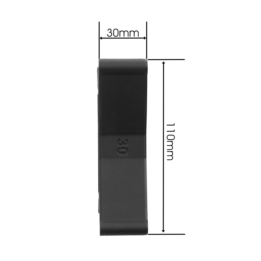 VESA Abstandshalter 100x100mm - 30mm Distanz - inkl. Schrauben - kompatibel mit vielen Monitoren (Samsung, HP, MSI, Dell)