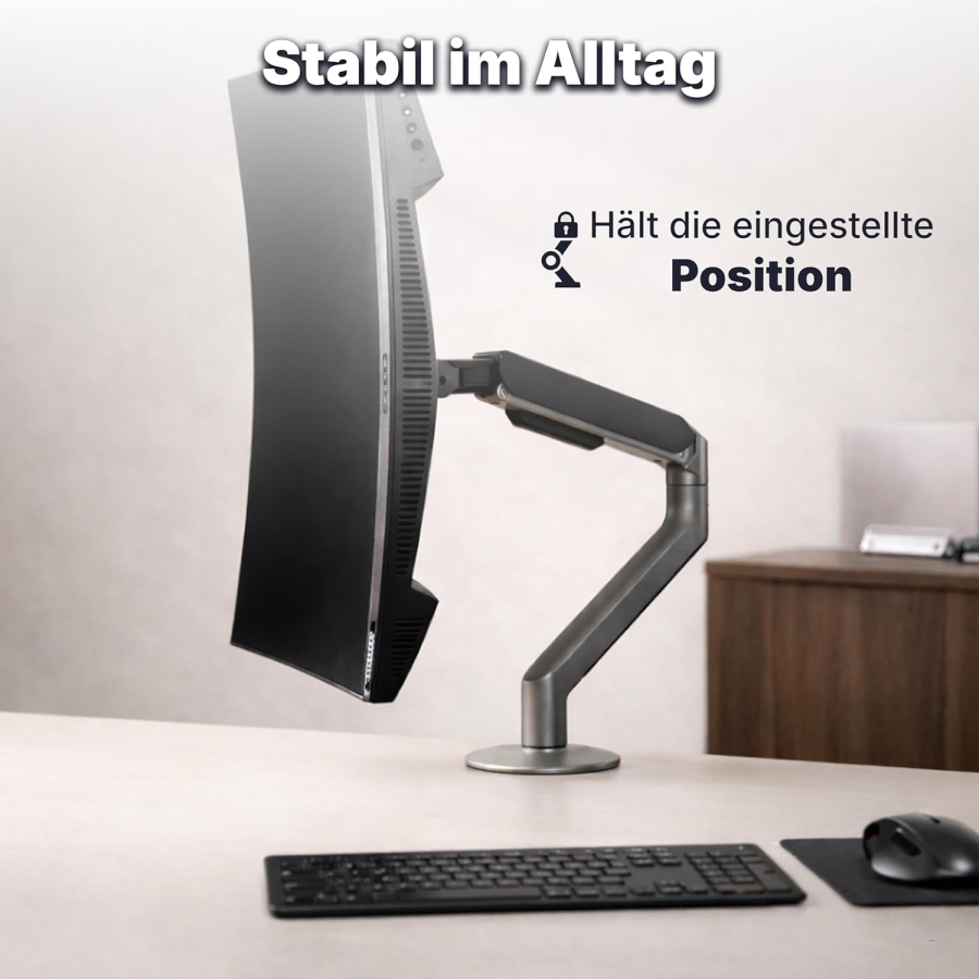 3IDEE Flexi-Lite Single Monitorarm für 13-32 Zoll Bildschirme (Max. 9 kg)