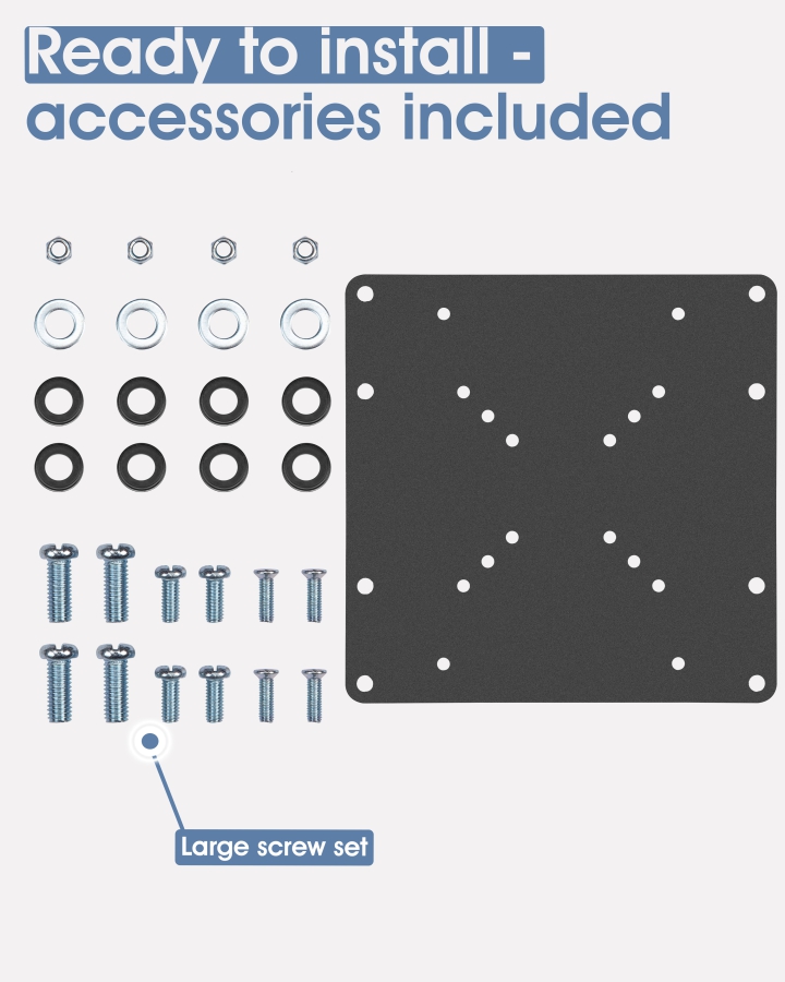 3IDEE VESA Adapter 200x200 (100x100 auf 200x200)