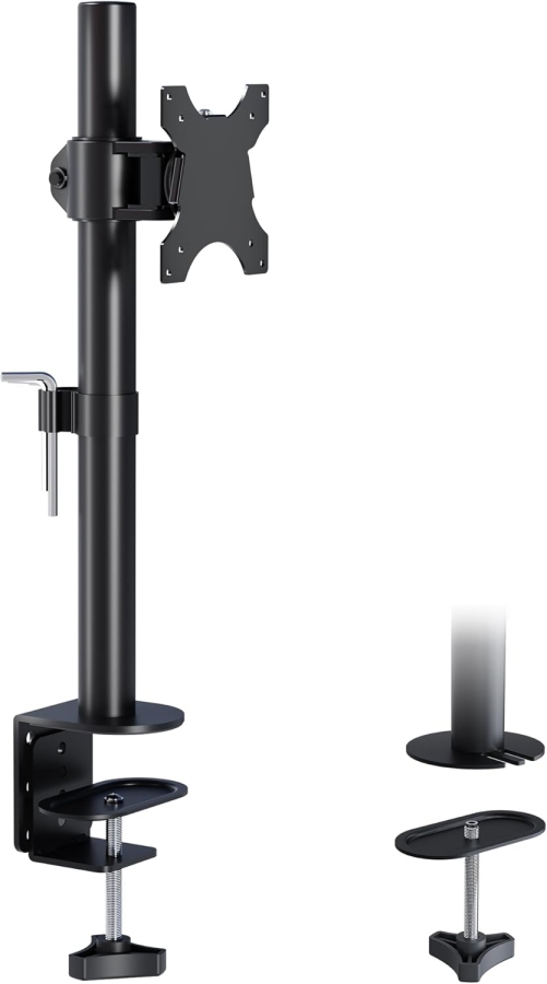 BONTEC Monitor Halterung, Tischhalterung Für 13-34 Zoll Bildschirme, Voll Beweglicher, Ergonomisches Design, Höhenverstellung, Für Gaming & Bürogebrauch, Unterstützt bis zu 10kg,VESA 75/100 Kompatibel