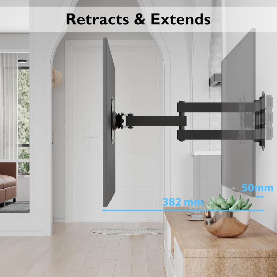 BONTEC Wandhalterung für 13-30" Monitore, bis 15kg, platzsparendes Design