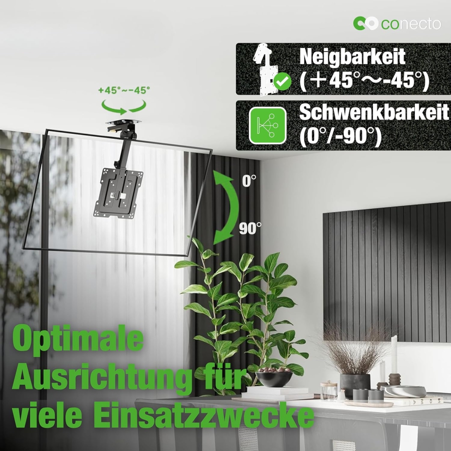 conectoTV Deckenhalterung 19–43" | VESA 200x200