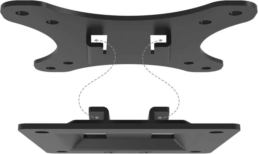 DIGITUS Wandhalterung für LCD/LED Monitor bis zu 81cm (32"), Fixierhalterung, 18kg maximale Belastung, max VESA 100x100