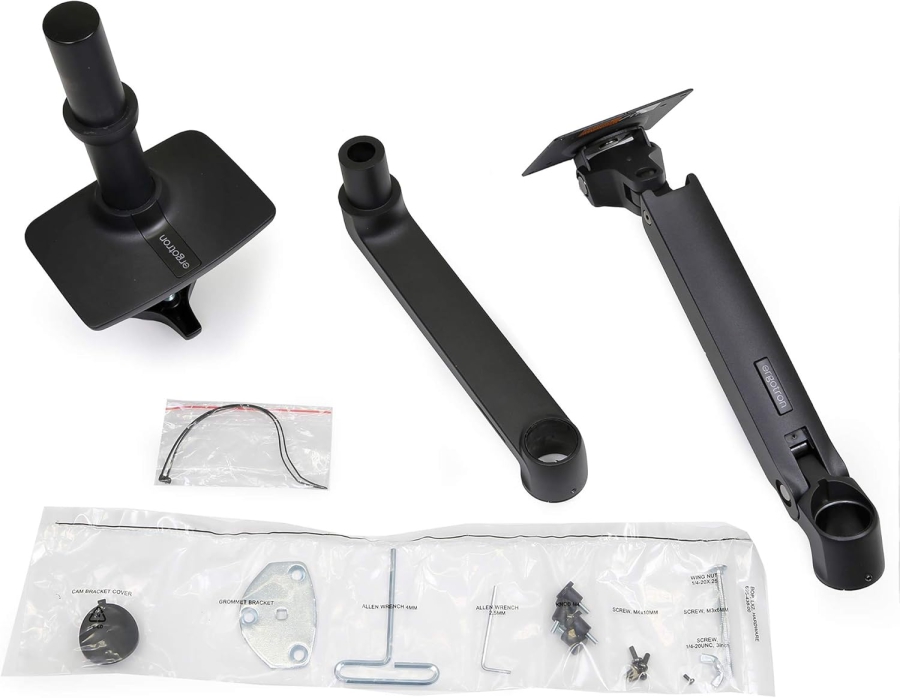 Ergotron LX Monitor Tischhalterung (Schwarz) für Bildschirme bis 34 Zoll (Premium Monitorarm mit patentierter Constant Force Technologie für mühelose Positionierung bis 11,3 kg.)