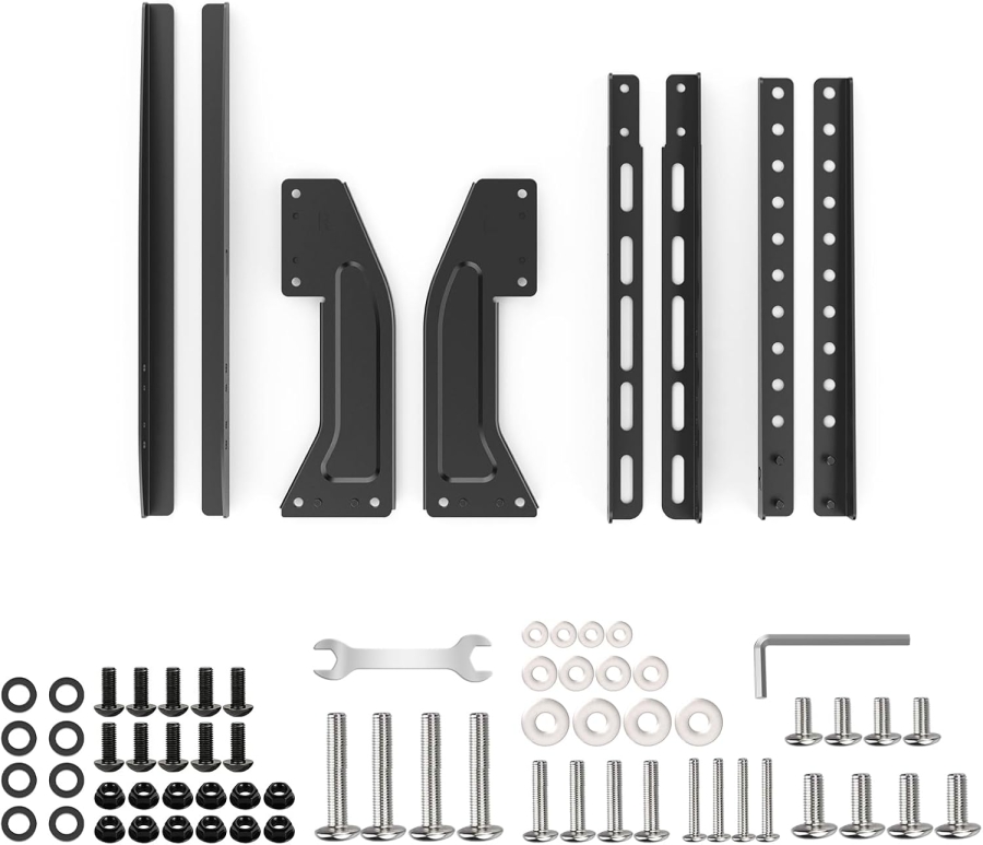 GRIFEMA Universal TV Standfüße für 22–80 Zoll Fernseher (Höhenverstellbar) (Stabiler Ersatz-Standfuß bis 50 kg Tragkraft – VESA max. 800x400 mm.)