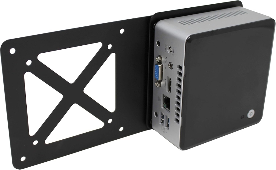 HumanCentric VESA Erweiterungsplatte für Intel NUC Mini-PC (Monitorarm-Montage) (Adapterplatte zur Befestigung des NUC hinter dem Monitor – VESA 75x75 & 100x100 mm.)