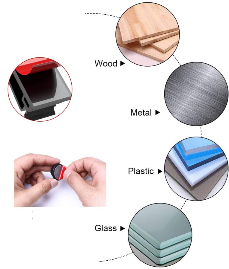 MiuCo Kabelmanagement Schreibtisch Kit (100-teilig) – Der ultimative Organizer (Komplett-Set mit 50 Klettbindern, 40 Clips & 10 Silikonhaltern – Selbstklebend & Rückstandsfrei.)