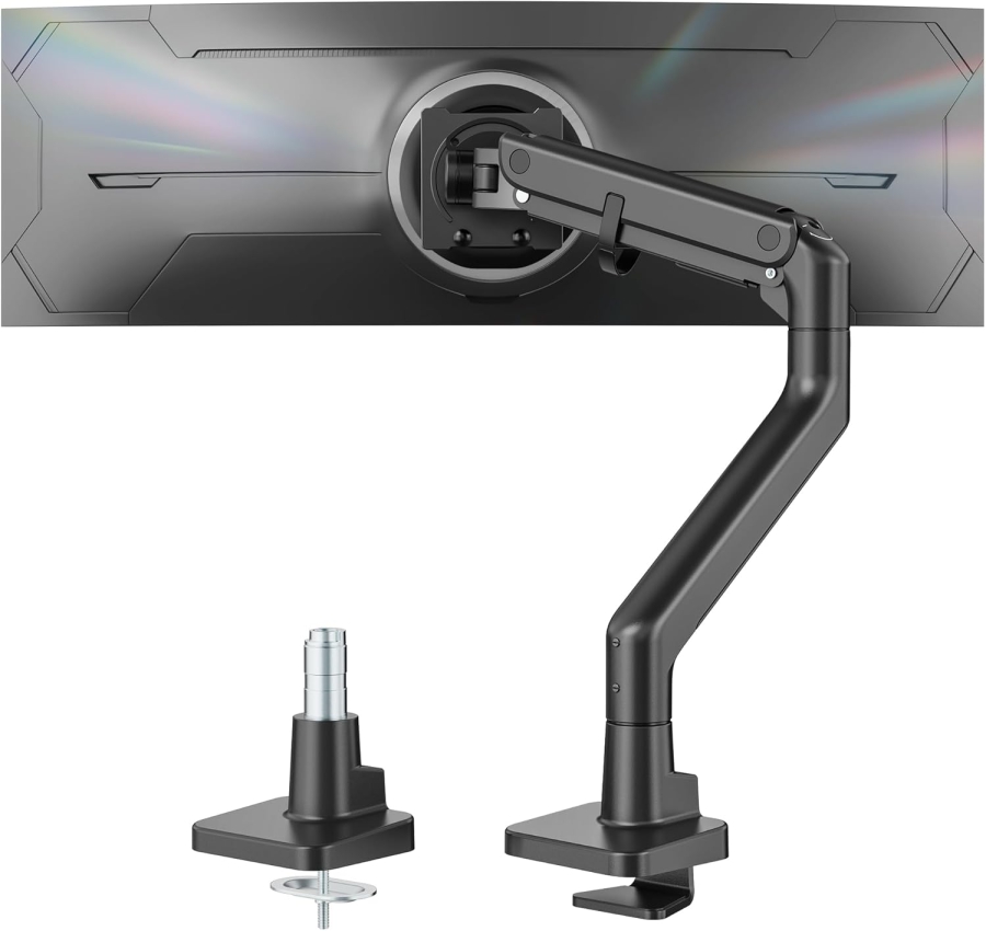 monTEK Monitor Halterung 1 Monitor für 17-57" Monitore, bis 27kg, extreme Traglast, für Gaming Monitore