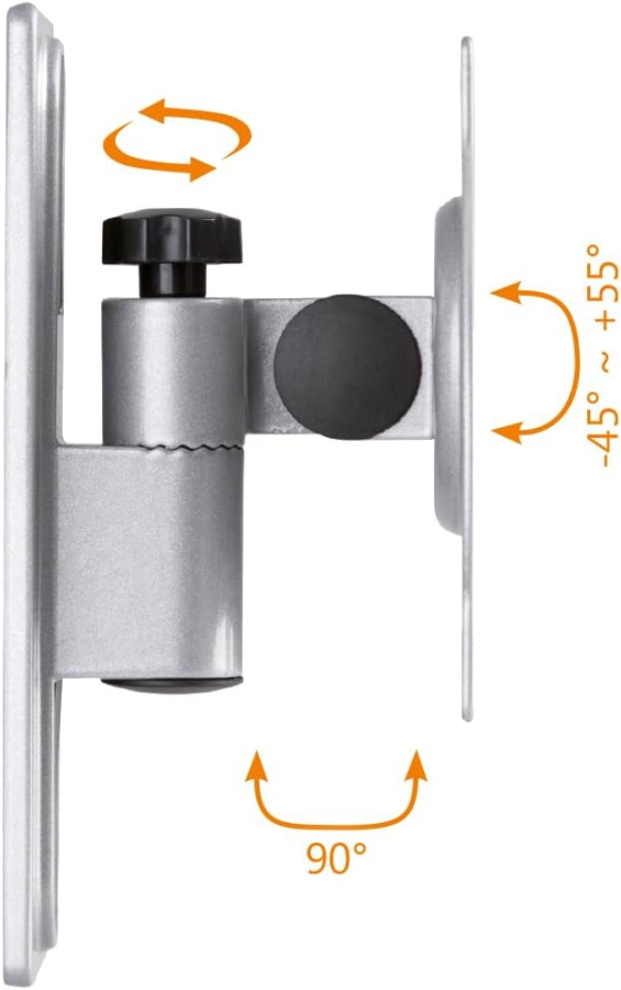 My Wall HC1-1L TV-Wandhalterung für Wohnmobile & Wohnwagen (13-32 Zoll) – Verriegelbar & Kompakt (Sicheres Reisen dank Arretierung: 1-Gelenk-Halterung, 55° Neigbar & Schwenkbar – Für 33-81 cm Bildschirme – 20 Jahre Garantie.)