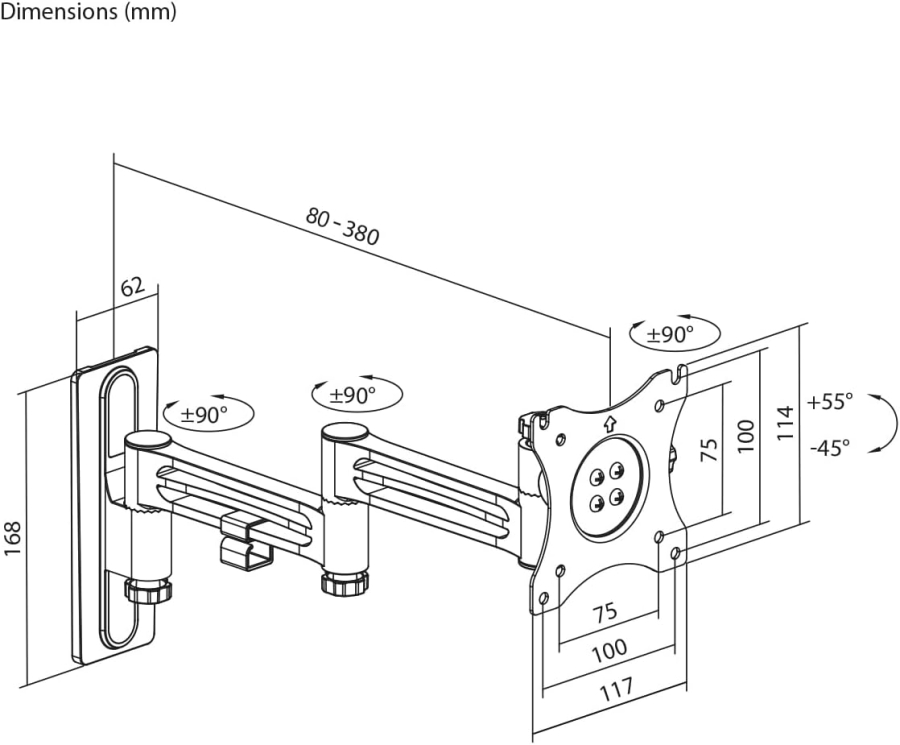 My Wall TV-Wandhalterung für Wohnmobile & Wohnwagen (HC1-3L) – Verriegelbar & Schwingungsgedämpft (Sicher Fernsehen auf Reisen: Schwenkbar, Neigbar & Arretierbar – Für Bildschirme bis 15 kg – 20 Jahre Garantie.)