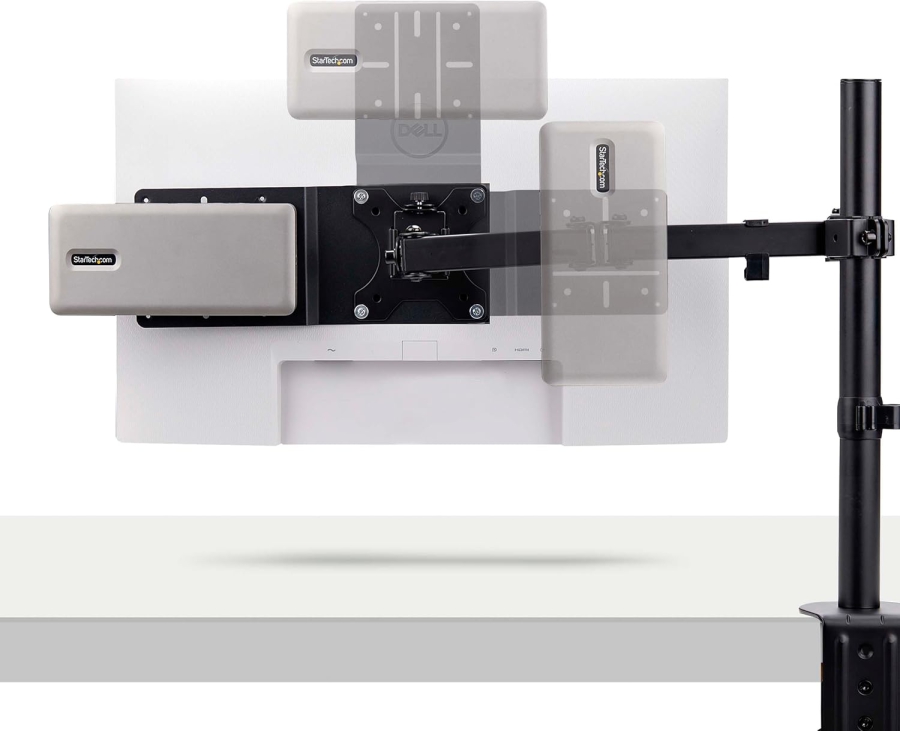 StarTech.com VESA Adapterplatte für Mini PC, NUC & Dockingstationen (Platzsparende Montage an der Monitor-Rückseite (VESA 75x75/100x100) – Inklusive Montage-Kit.)