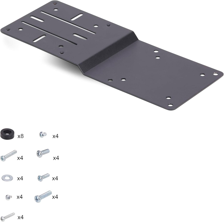 StarTech.com VESA Adapterplatte für Mini PC, NUC & Dockingstationen (Platzsparende Montage an der Monitor-Rückseite (VESA 75x75/100x100) – Inklusive Montage-Kit.)