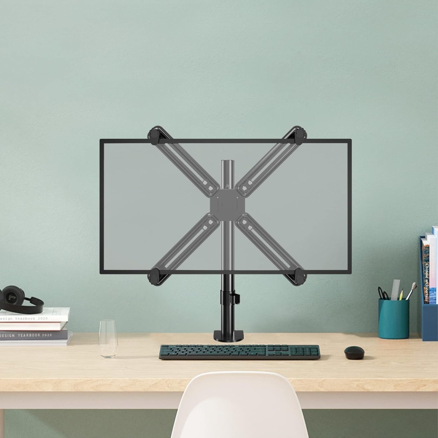 Suptek VESA Adapter für Nicht-VESA Monitore 13-27" – Stahl-Halterung (Die smarte Lösung für Monitore ohne VESA-Löcher: Sicherer Halt für jedes Setup.)