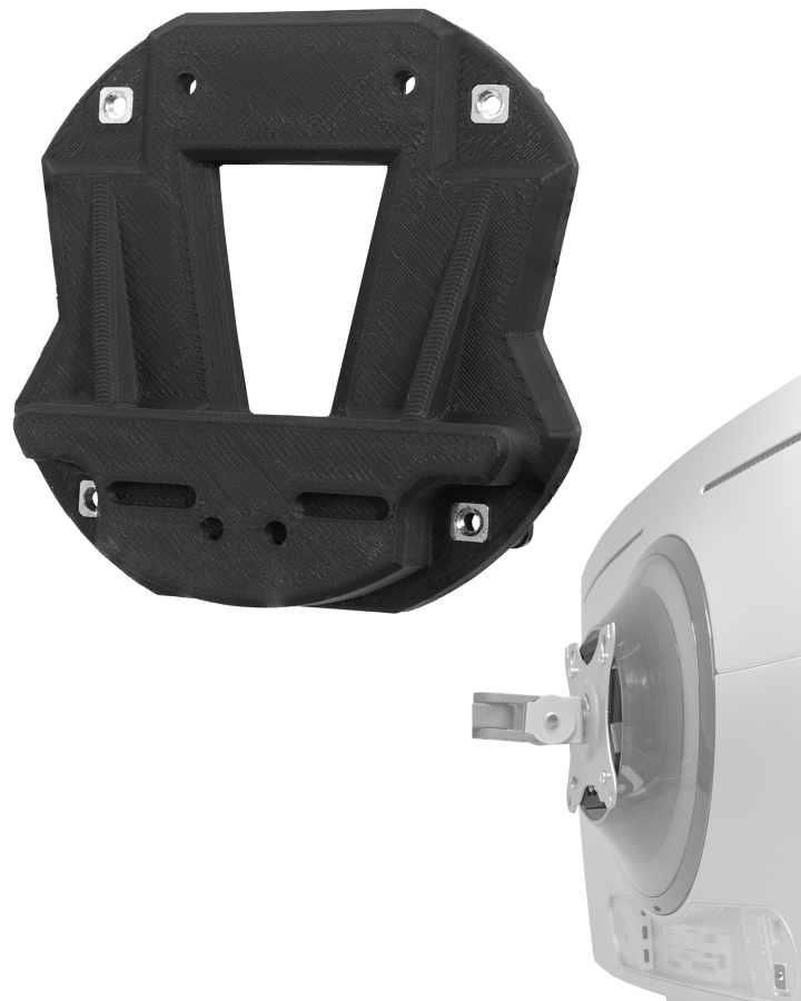 VESA  Adapter kompatibel mit Samsung OLED G9 Monitor (S49CG954SU, G93SC, G95SC, LS49CY934SUXEN & mehr) - 75x75mm