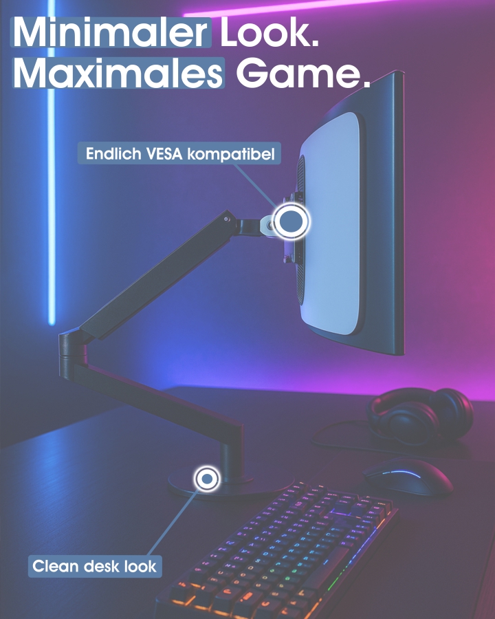 VESA Adapter kompatibel mit DELL Alienware Gaming Monitor (AW3423DW)