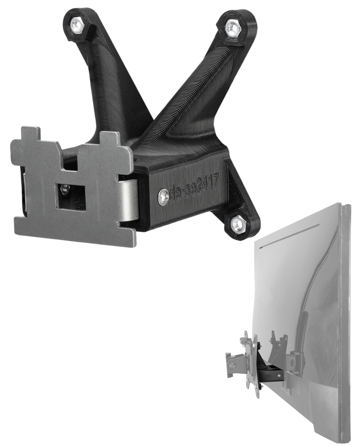 VESA Adapter kompatibel mit DELL Monitor (S2216M, S2316H, S2317HJ, SE2417HGX und weitere) - 75x75mm