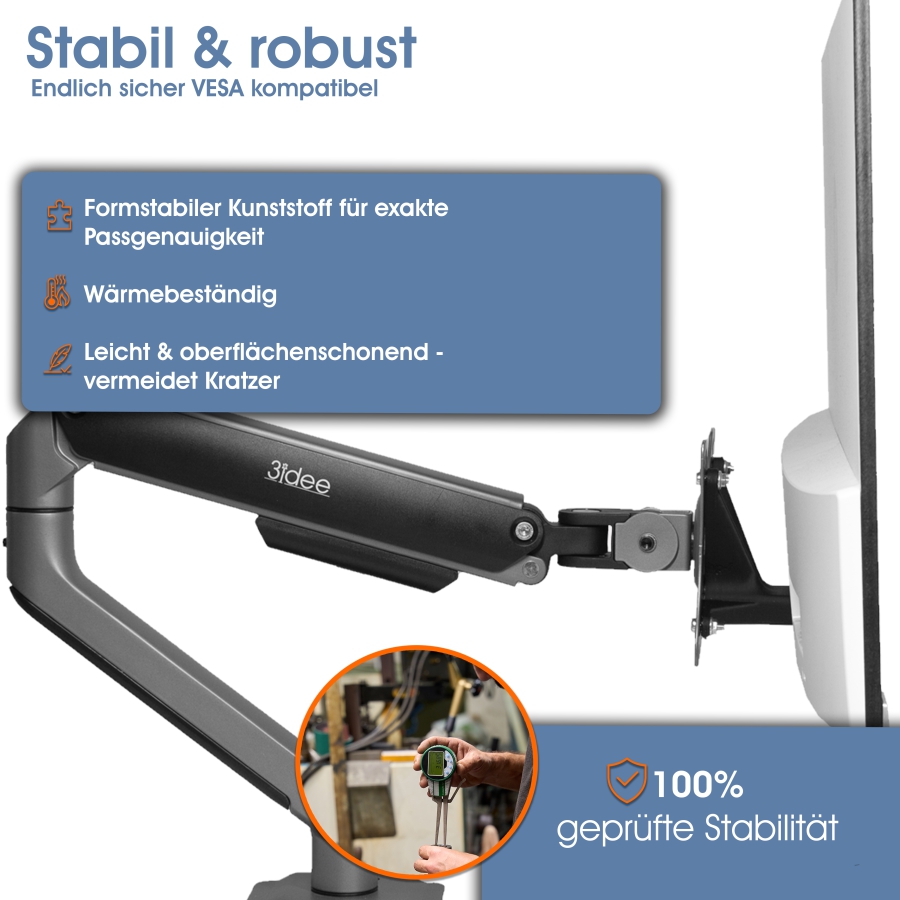 VESA Adapter kompatibel mit HP Monitor (22f, 24f, 27f, 22es, 22ea, 22er, 24es, 24ea, 24er, 27es, 27ea, 27er, U27)