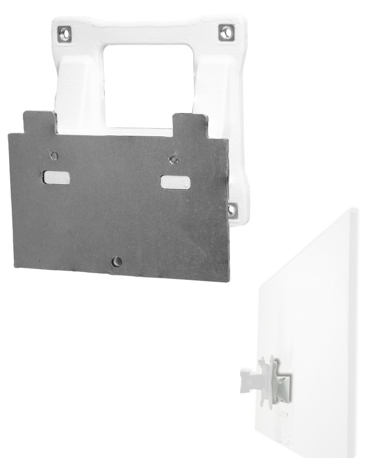 VESA Adapter kompatibel mit Samsung M8 Smart Monitor Serie (LS32BM801, LS32BM80G, LS32BM80P) - 75x75mm
