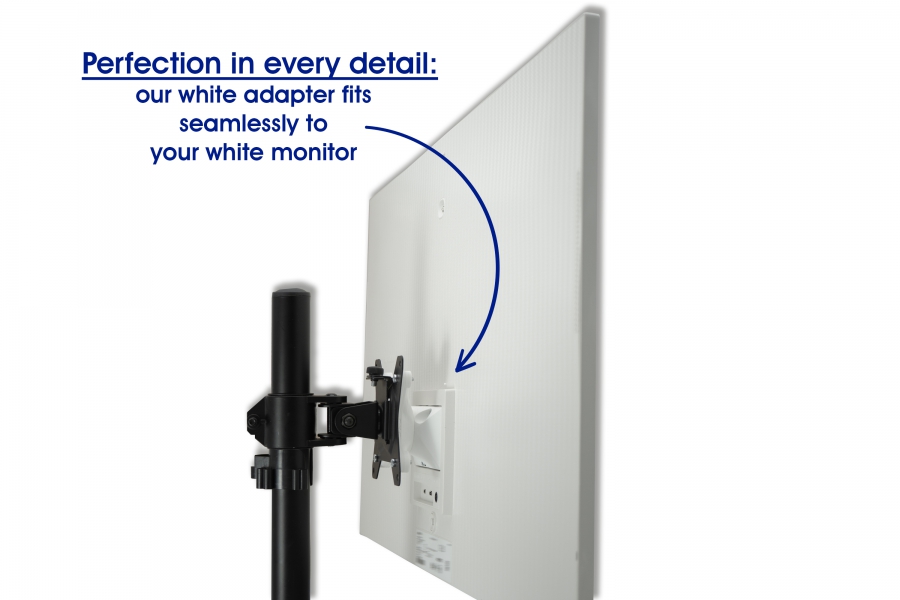 VESA Adapter kompatibel mit Samsung M8 Smart Monitor Serie (LS32BM801, LS32BM80G, LS32BM80P) - 75x75mm