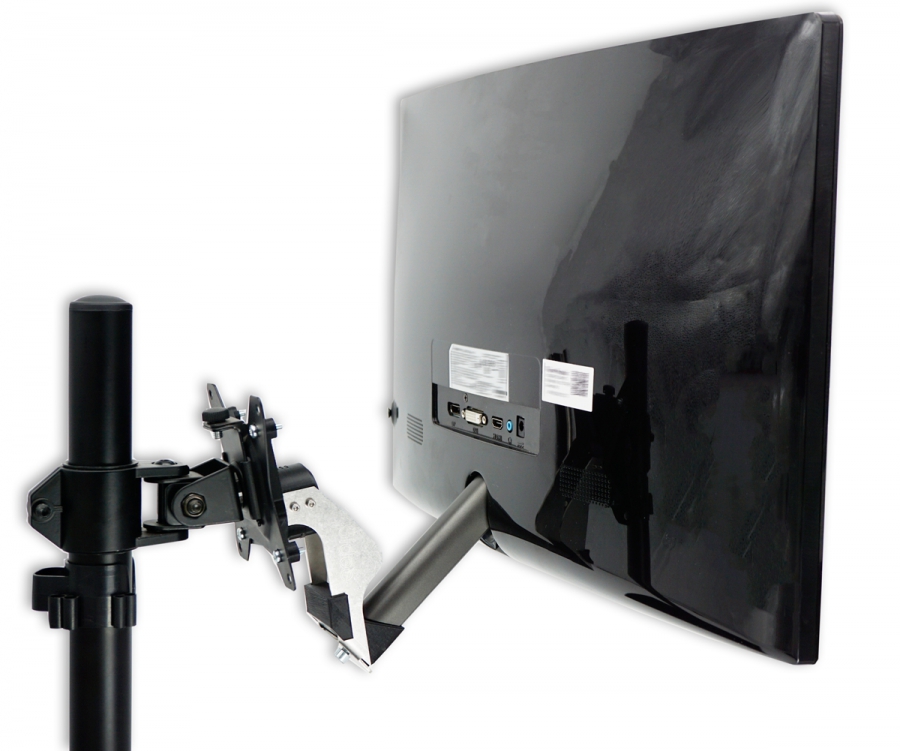 VESA Adapter kompatibel mit Viewsonic (VX2458) + Medion (AKOYA P52709) Monitor - 75x75mm