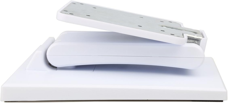 Wearson Verstellbarer LCD-Monitorständer (Weiß) für 10–24 Zoll (Klappbarer VESA-Tischfuß aus Metall – Ideal für Touchscreens & Monitore bis 10 kg)
