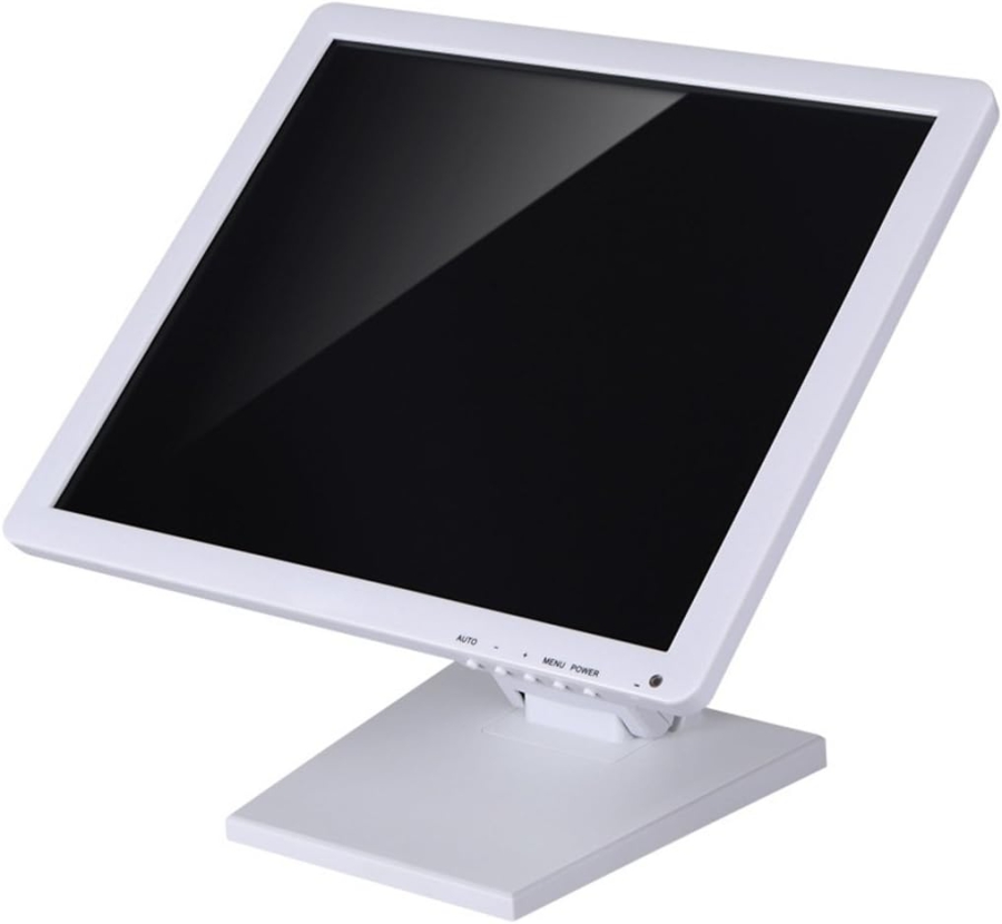 Wearson Verstellbarer LCD-Monitorständer (Weiß) für 10–24 Zoll (Klappbarer VESA-Tischfuß aus Metall – Ideal für Touchscreens & Monitore bis 10 kg)