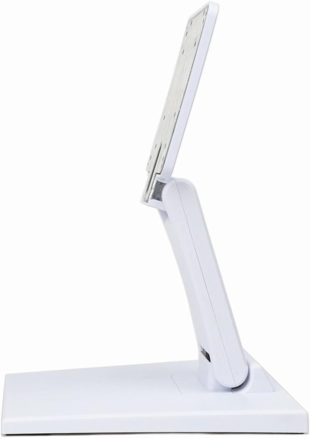 Wearson Verstellbarer LCD-Monitorständer (Weiß) für 10–24 Zoll (Klappbarer VESA-Tischfuß aus Metall – Ideal für Touchscreens & Monitore bis 10 kg)