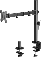 BONTEC Monitor Halterung 1 Monitor für 13-32" Monitore, bis 10kg, höhenverstellbar, drehbar, neigbar