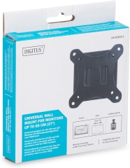 DIGITUS Wandhalterung für LCD/LED Monitor bis zu 81cm (32"), Fixierhalterung, 18kg maximale Belastung, max VESA 100x100