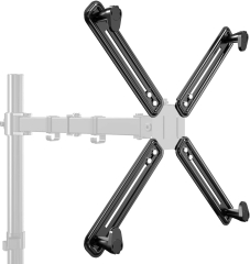Suptek NICHT-VESA Adapter des Monitorarm Halterungs Kits für 13 - 27 Zoll Bildschirme, passend für 75×75mm 100×100mm WK002