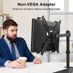 Suptek NICHT-VESA Adapter des Monitorarm Halterungs Kits für 13 - 27 Zoll Bildschirme, passend für 75×75mm 100×100mm WK002