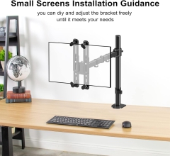Suptek NICHT-VESA Adapter des Monitorarm Halterungs Kits für 13 - 27 Zoll Bildschirme, passend für 75×75mm 100×100mm WK002