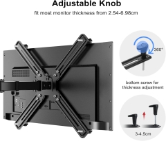 Suptek NICHT-VESA Adapter des Monitorarm Halterungs Kits für 13 - 27 Zoll Bildschirme, passend für 75×75mm 100×100mm WK002
