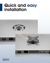 VESA Adapter für HP All-in-One-PC (Z32k G3) - 75x75mm