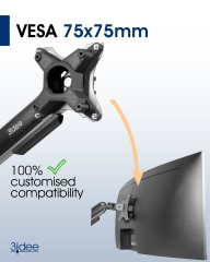 VESA Adapter für MSI Optix Monitor (MAG342CQR, MAG301CR2, AG321CQRDE, MAG342CQRVDE) - 75x75 mm