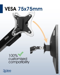 VESA Adapter für Omen by HP Gaming Monitor (27 und X27) - 75x75mm