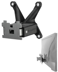 VESA Adapter kompatibel mit DELL Monitor (S2216M, S2316H, S2317HJ, SE2417HGX und weitere) - 75x75mm
