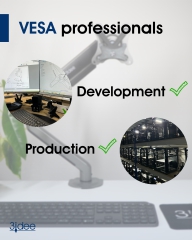 VESA Adapter kompatibel mit HP Monitor (22f, 24f, 27f, 22es, 22ea, 22er, 24es, 24ea, 24er, 27es, 27ea, 27er, U27) - 75x75mm