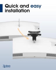 VESA Adapter kompatibel mit Samsung 34" Curved Monitor (CJ79 Serie) - 75x75mm